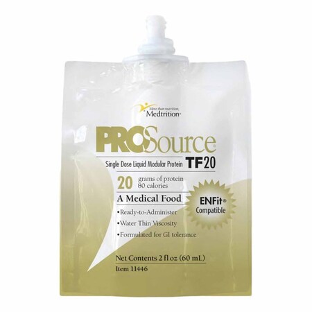 Prosource Tf2 Tube Feeding Formula ProSource TF20 Unflavored Liquid 60 mL Pouch, 60PK 11446